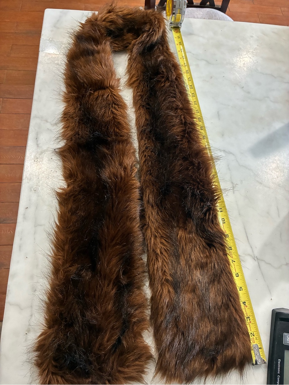 Vintage Faux Mink Scarf Wrap Stole